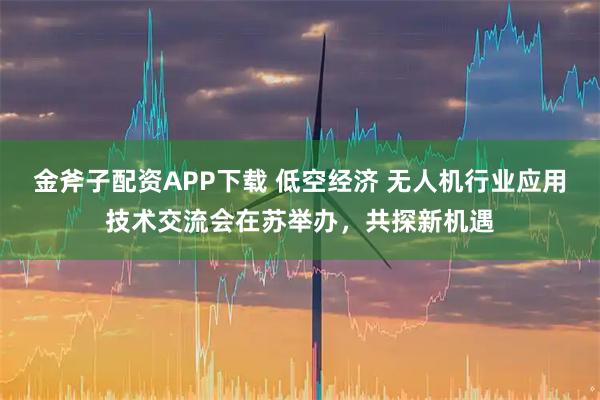 金斧子配资APP下载 低空经济 无人机行业应用技术交流会在苏举办，共探新机遇